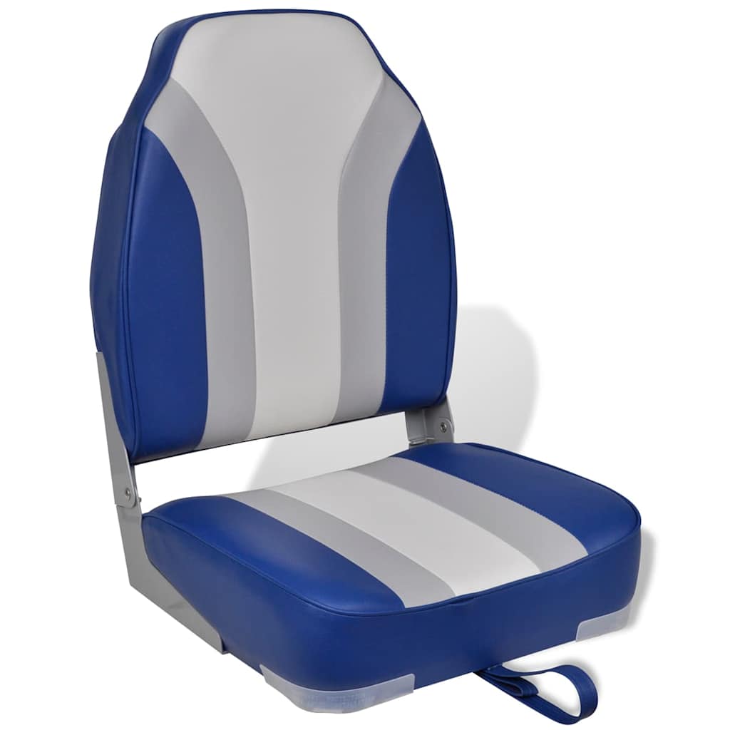 vidaXL Boat Seats Foldable 2 pcs with High Backrest