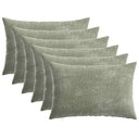 vidaXL Kussensloop 6 st HEERLEN Donkergrijs 30 x 30 cm Chenille Stof