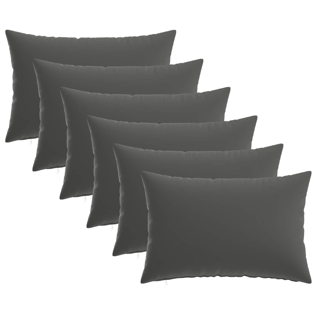 vidaXL Cushion Cover 2 pcs HEERLEN Anthracite 30 x 30 cm Polyester