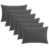 vidaXL Cushion Cover 2 pcs HEERLEN Anthracite 30 x 30 cm Polyester