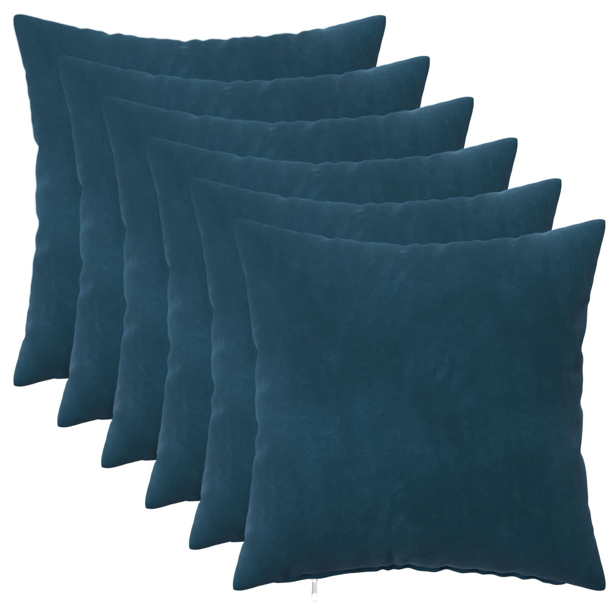 vidaXL Kussensloop 2 pcs HEERLEN Blauw 30 x 30 cm Fluweel