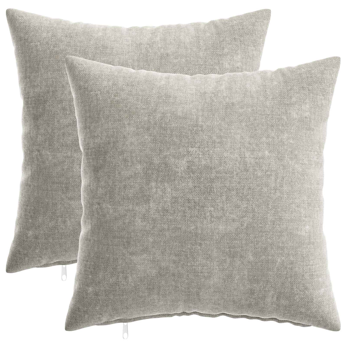 vidaXL Kussensloop 6 st HEERLEN Donkergrijs 30 x 30 cm Chenille Stof