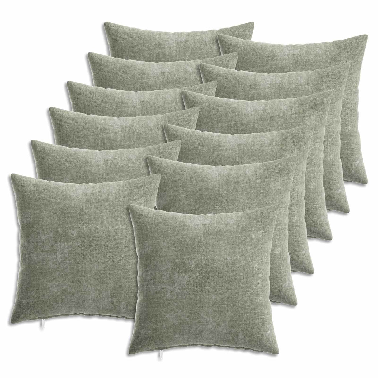 vidaXL Kussensloop 6 st HEERLEN Donkergrijs 30 x 30 cm Chenille Stof