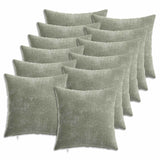 vidaXL Kussensloop 6 st HEERLEN Donkergrijs 30 x 30 cm Chenille Stof