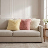 vidaXL Kussensloop 2 pcs HEERLEN Crèmekleurig 30 x 30 cm PV Fleece