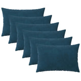 vidaXL Kussensloop 2 pcs HEERLEN Blauw 30 x 30 cm Fluweel