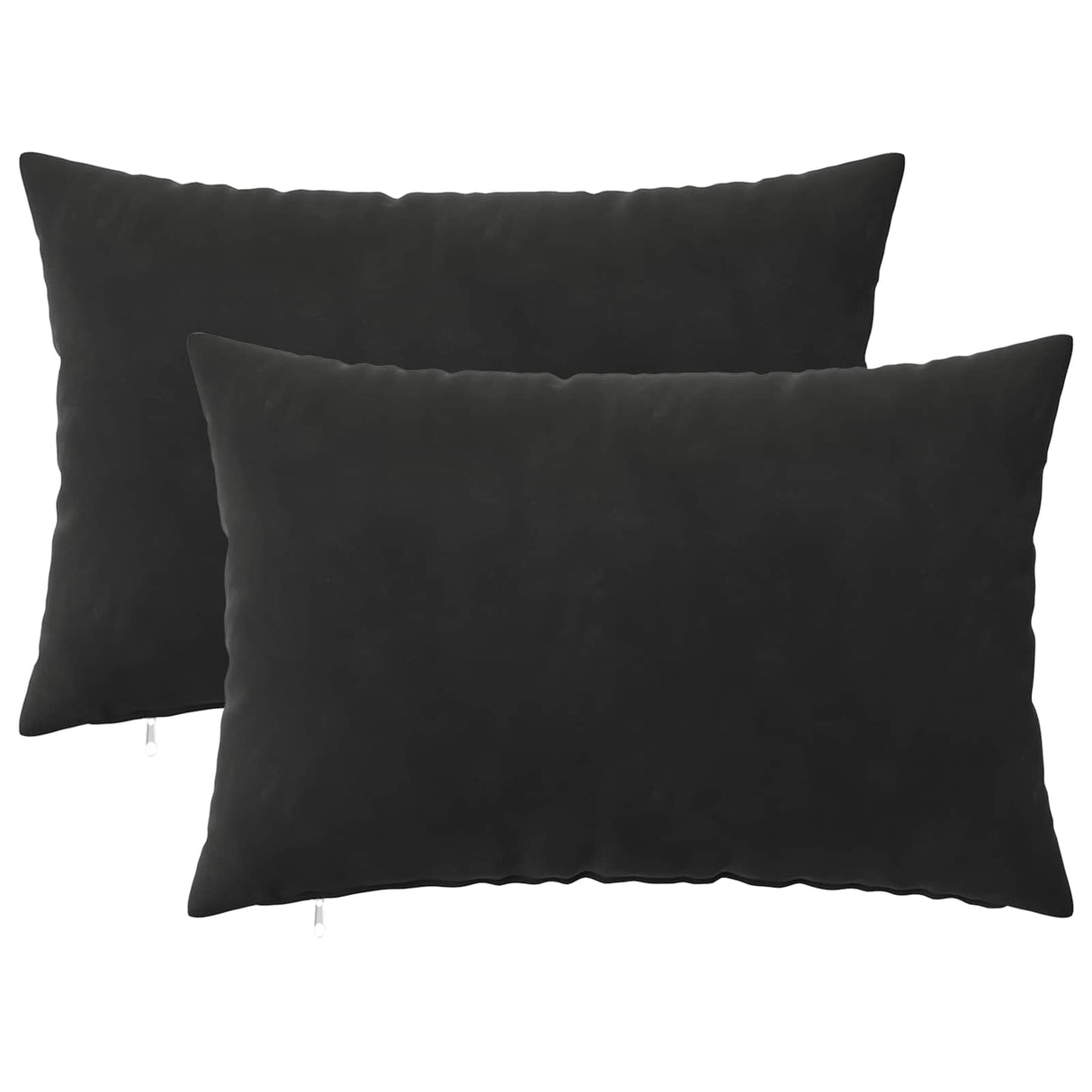 vidaXL Kussensloop 2 pcs HEERLEN Blauw 30 x 30 cm Fluweel