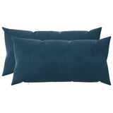 vidaXL Kussensloop 2 pcs HEERLEN Blauw 30 x 30 cm Fluweel