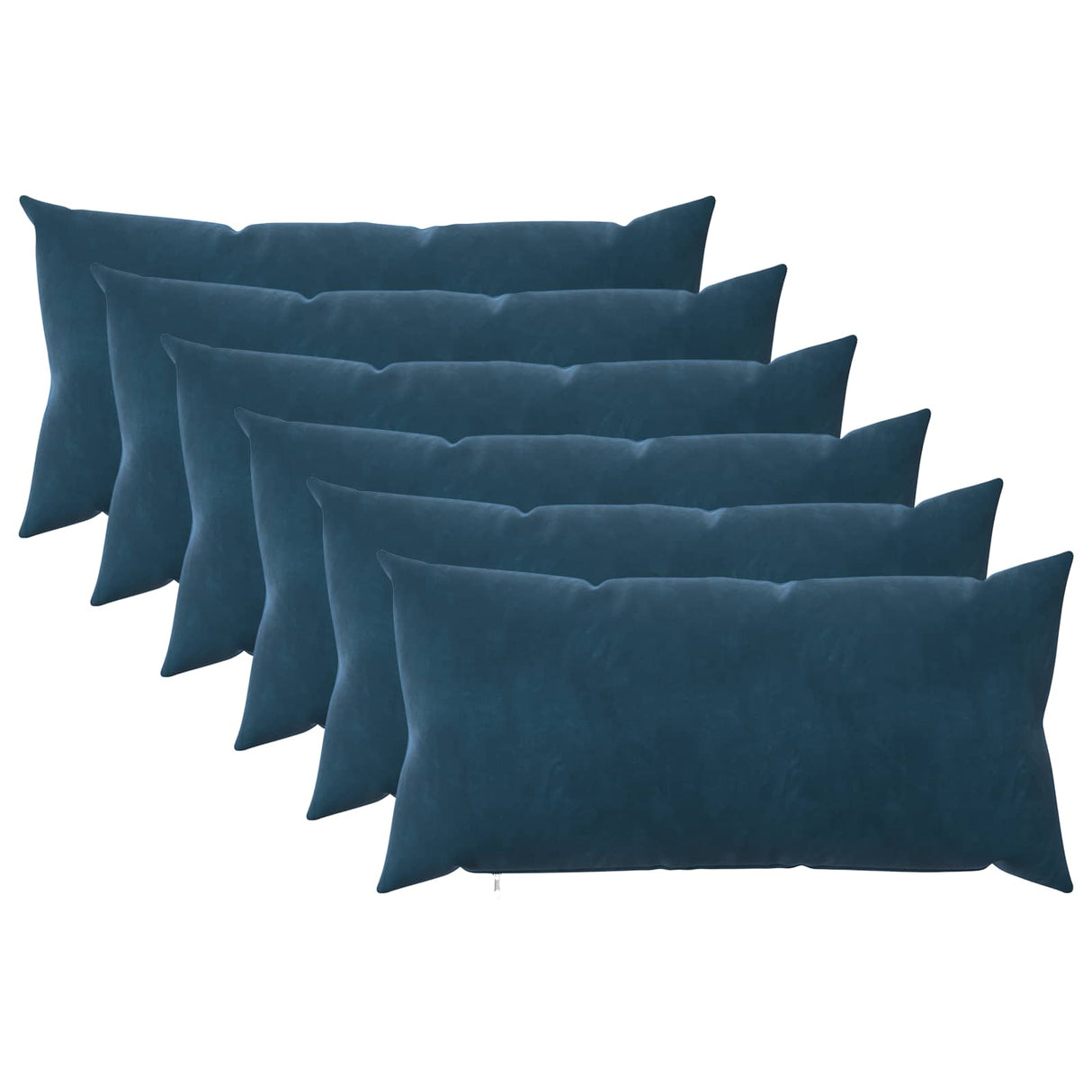 vidaXL Kussensloop 2 pcs HEERLEN Blauw 30 x 30 cm Fluweel