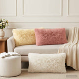vidaXL Kussensloop 2 pcs HEERLEN Crèmekleurig 30 x 30 cm PV Fleece