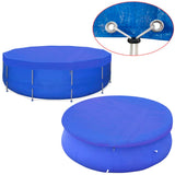 vidaXL Serviettes de plage 2 st rond 90 g/m² 460 cm PE