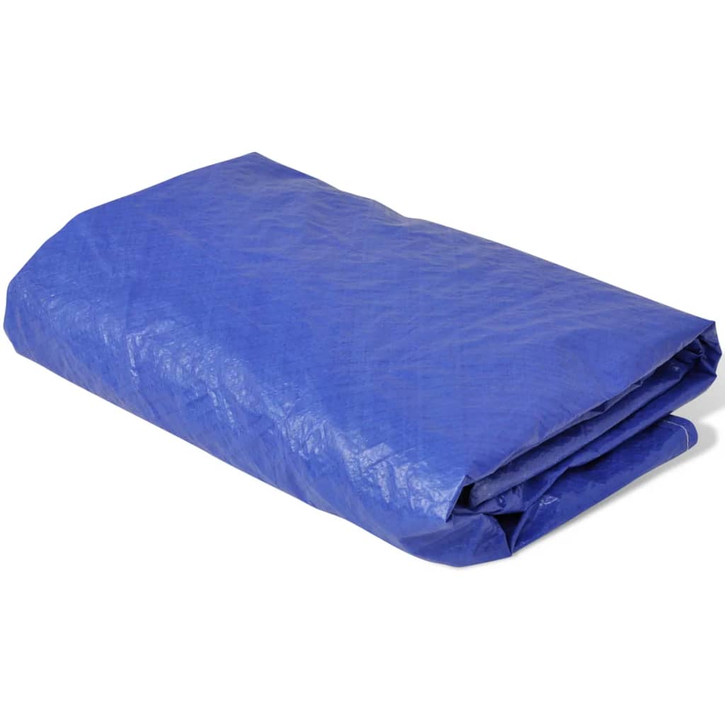 vidaXL Serviettes de plage 2 st rond 90 g/m² 460 cm PE