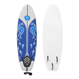 vidaXL Surfplank 170 cm blauw en rood
