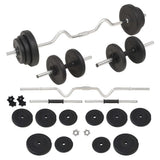vidaXL Dumbbell Set with Weights 60 kg