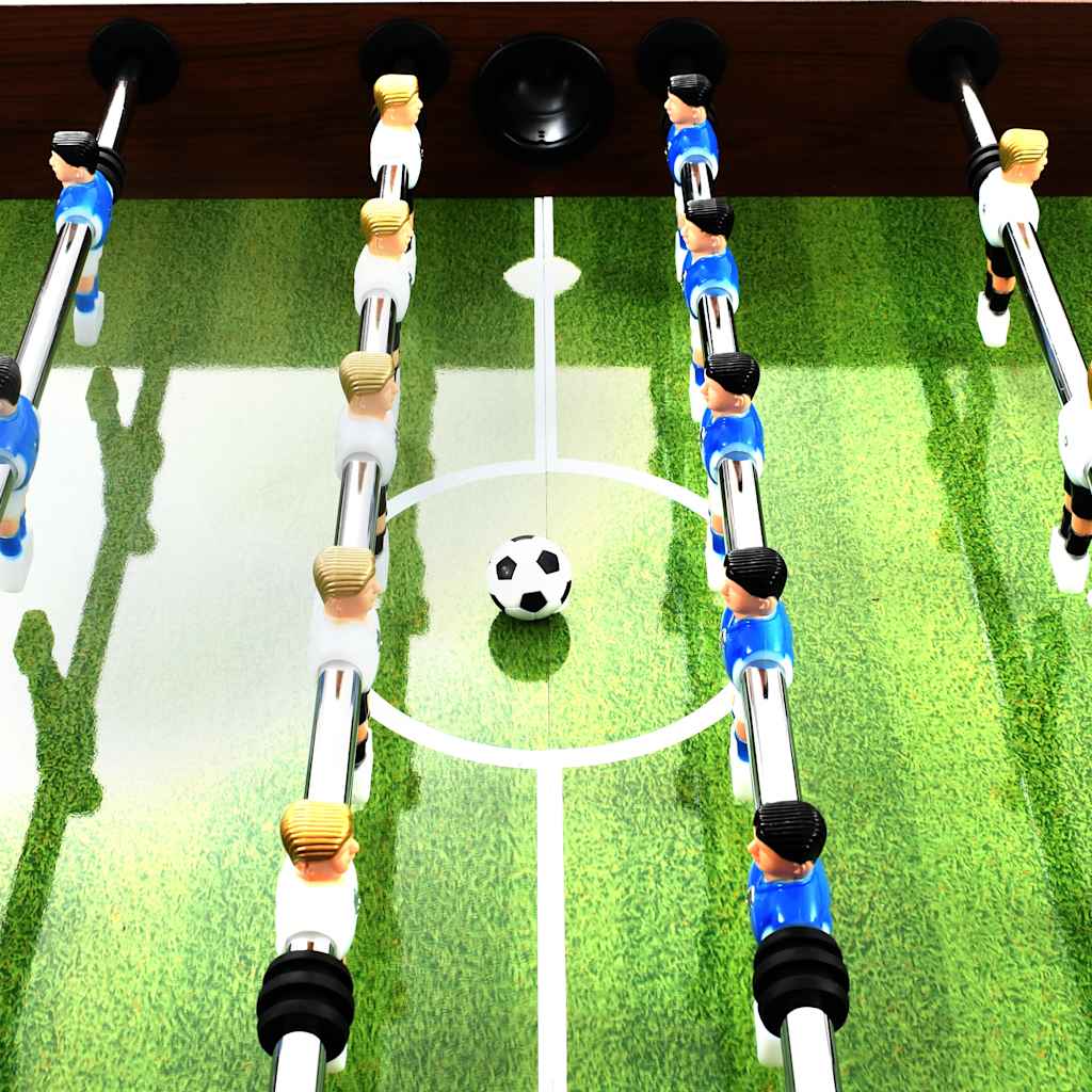 vidaXL Voetbaltafel 60 kg 140x74,5x87,5 cm staal zwart