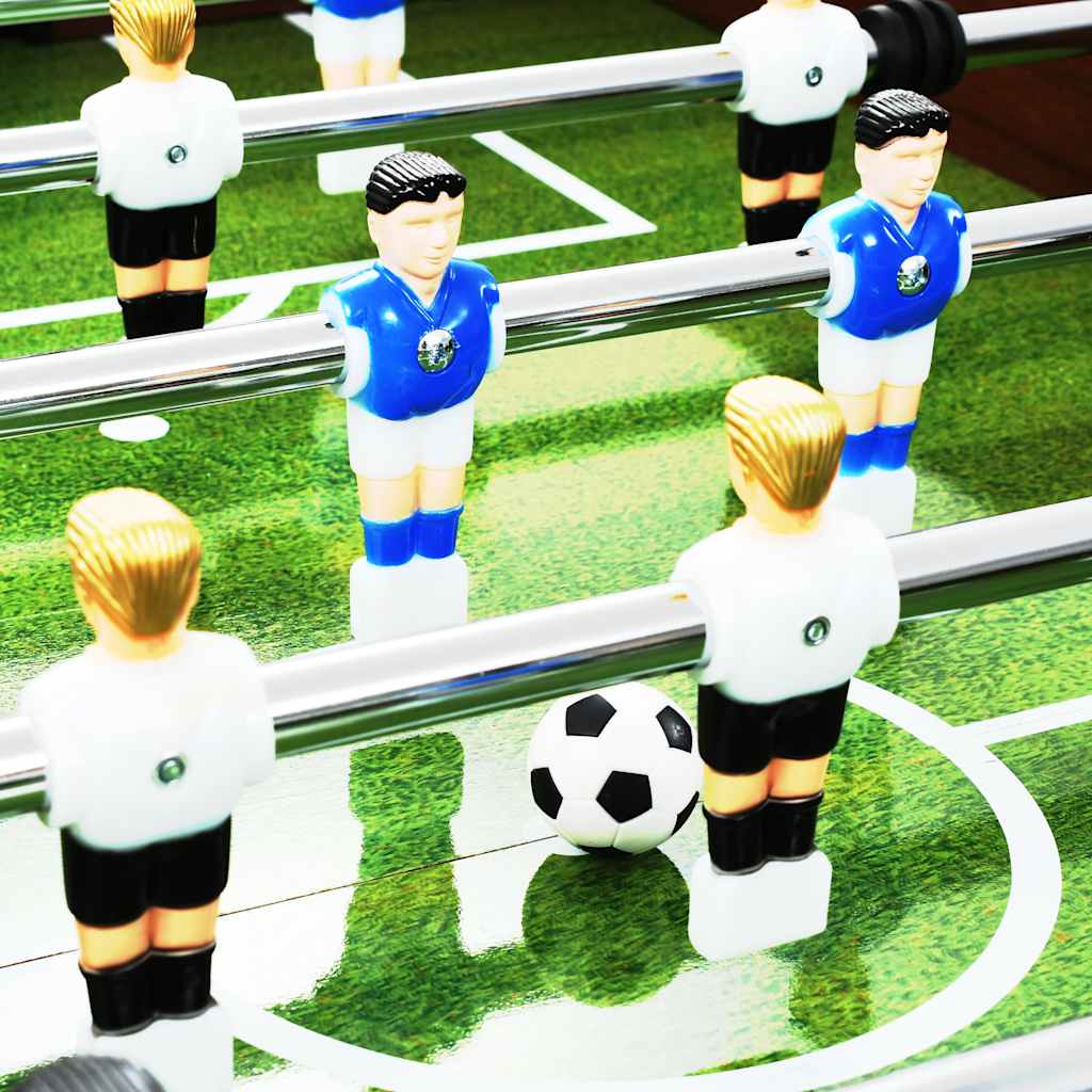 vidaXL Voetbaltafel 60 kg 140x74,5x87,5 cm staal zwart