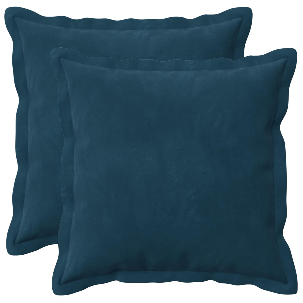vidaXL Kussensloop 2 pcs HOUTEN Blauw 30 x 30 cm Fluweel