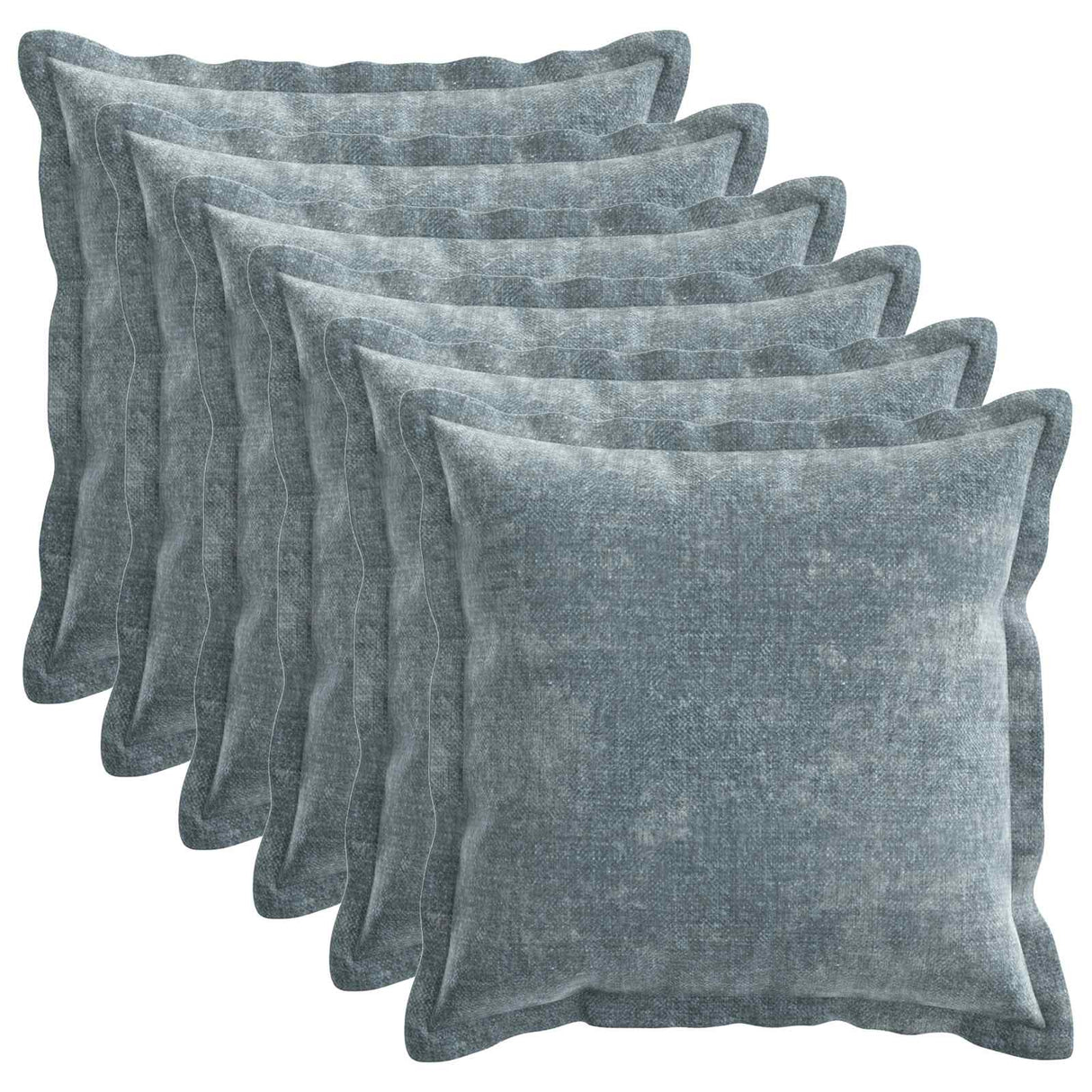 vidaXL Kussensloop 2 st HOUTEN Donkergrijs 30 x 30 cm Chenille Stof