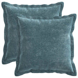 vidaXL Kussensloop 2 st HOUTEN Donkergrijs 30 x 30 cm Chenille Stof
