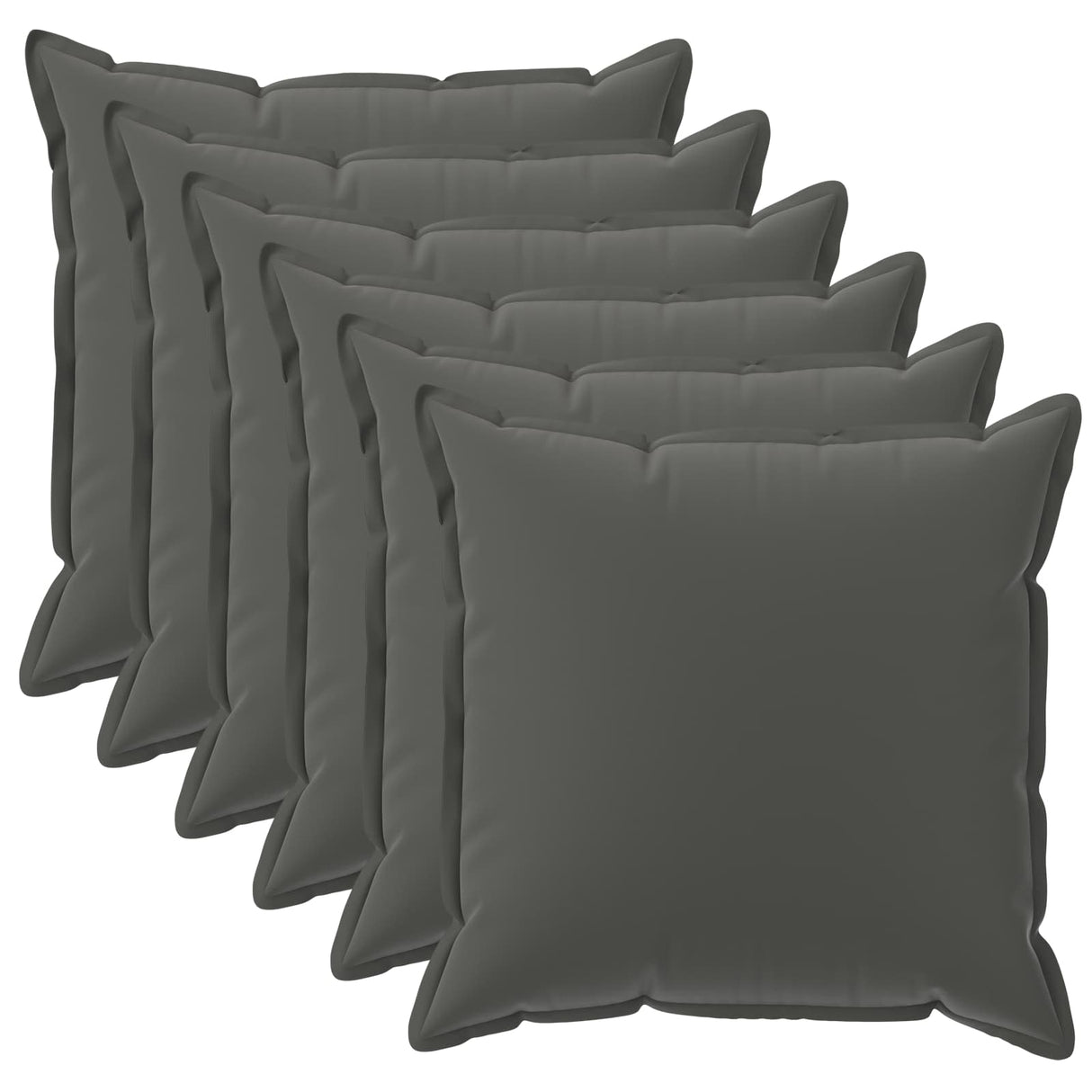 vidaXL Pillowcase 2 pcs WOOD Anthracite 30 x 30 cm Polyester