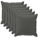 vidaXL Pillowcase 2 pcs WOOD Anthracite 30 x 30 cm Polyester