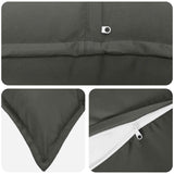 vidaXL Pillowcase 2 pcs WOOD Anthracite 30 x 30 cm Polyester