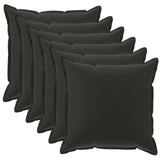 vidaXL Pillowcase 2 pcs WOOD Anthracite 30 x 30 cm Polyester