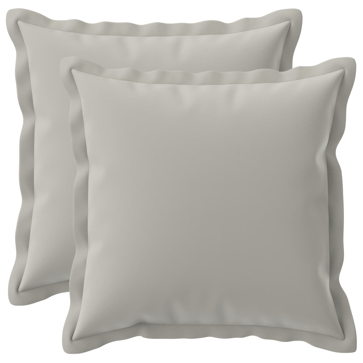 vidaXL Pillowcase 2 pcs WOOD Anthracite 30 x 30 cm Polyester
