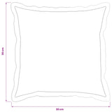 vidaXL Kussensloop 6 st HOUTEN Wit 30 x 30 cm Nep Konijnenbont
