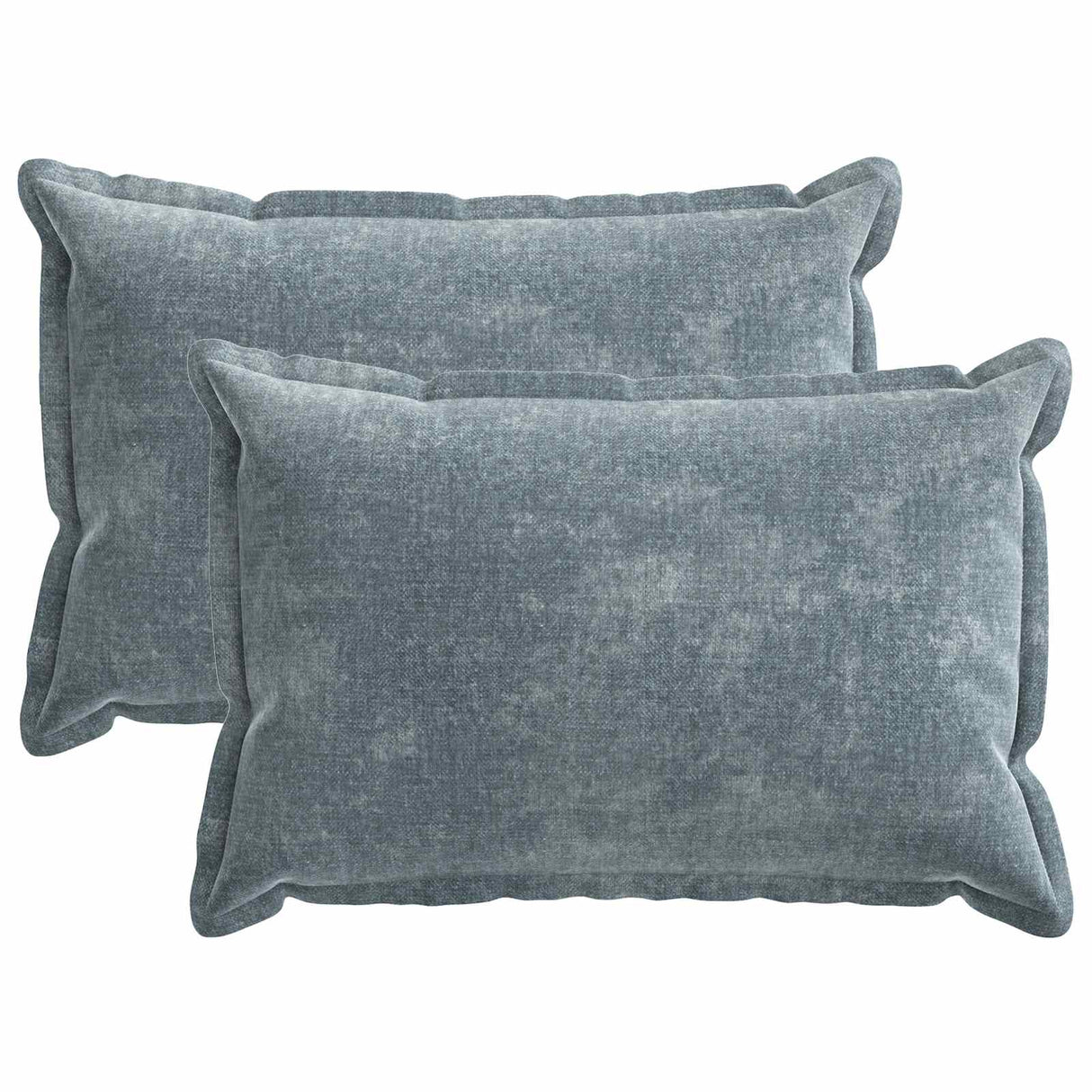 vidaXL Kussensloop 2 st HOUTEN Donkergrijs 30 x 30 cm Chenille Stof