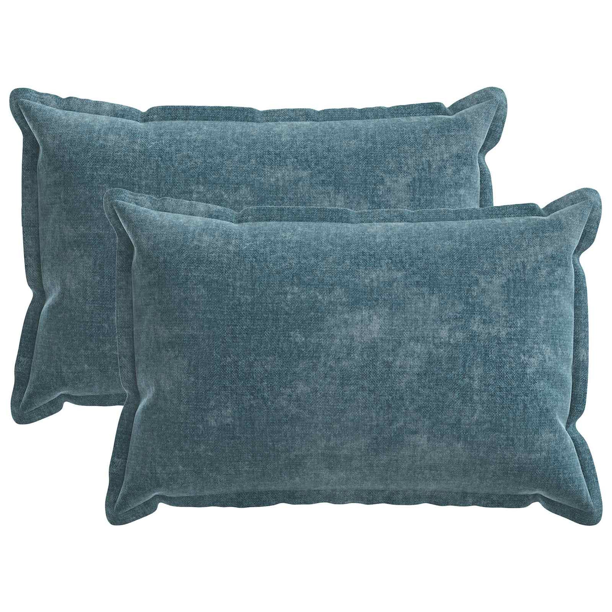 vidaXL Kussensloop 2 st HOUTEN Donkergrijs 30 x 30 cm Chenille Stof