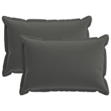 vidaXL Pillowcase 2 pcs WOOD Anthracite 30 x 30 cm Polyester