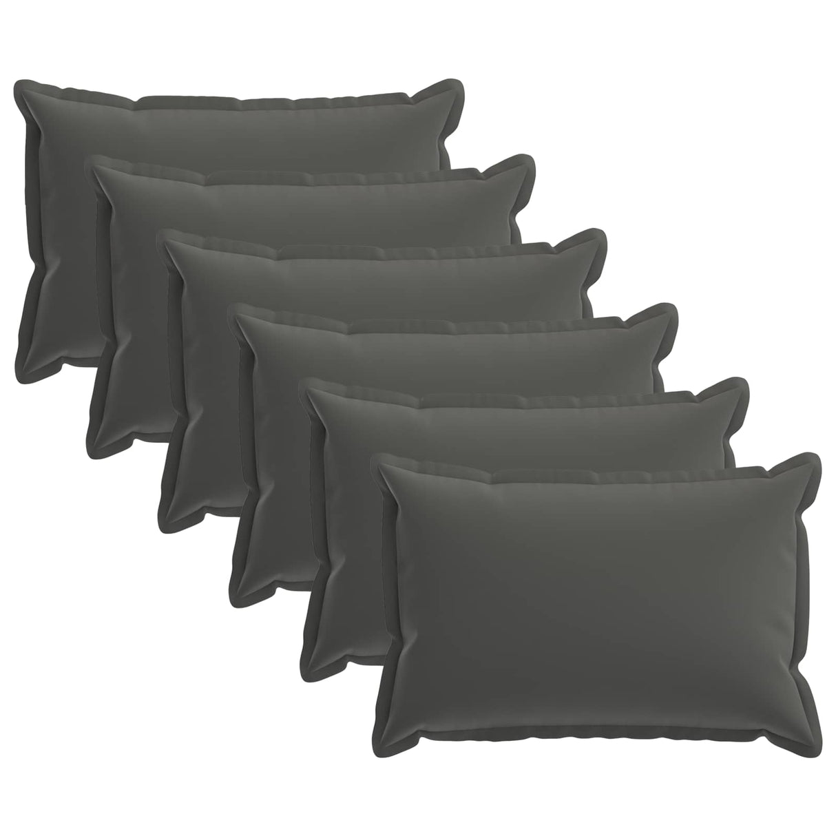 vidaXL Pillowcase 2 pcs WOOD Anthracite 30 x 30 cm Polyester