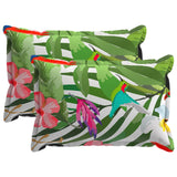 vidaXL Pillowcase 2 pcs WOOD Anthracite 30 x 30 cm Polyester