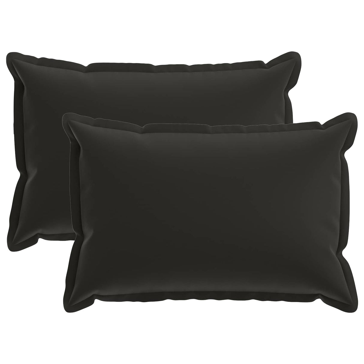 vidaXL Pillowcase 2 pcs WOOD Anthracite 30 x 30 cm Polyester
