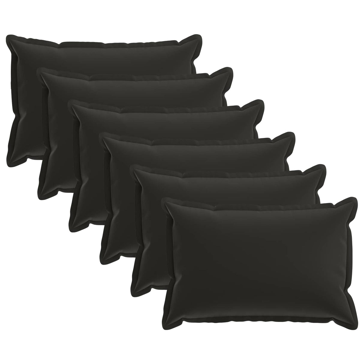 vidaXL Pillowcase 2 pcs WOOD Anthracite 30 x 30 cm Polyester