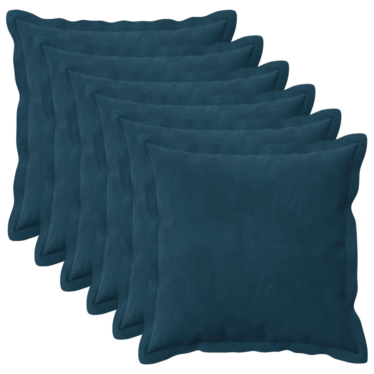 vidaXL Kussensloop 2 pcs HOUTEN Blauw 30 x 30 cm Fluweel