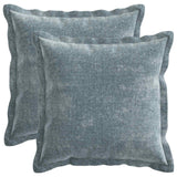 vidaXL Kussensloop 2 st HOUTEN Donkergrijs 30 x 30 cm Chenille Stof