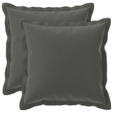 vidaXL Pillowcase 2 pcs WOOD Anthracite 30 x 30 cm Polyester