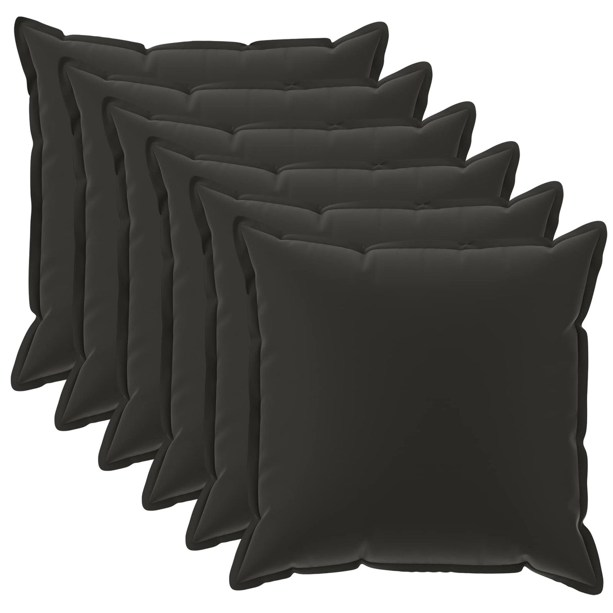 vidaXL Pillowcase 2 pcs WOOD Anthracite 30 x 30 cm Polyester