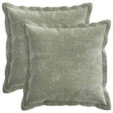 vidaXL Kussensloop 2 st HOUTEN Donkergrijs 30 x 30 cm Chenille Stof