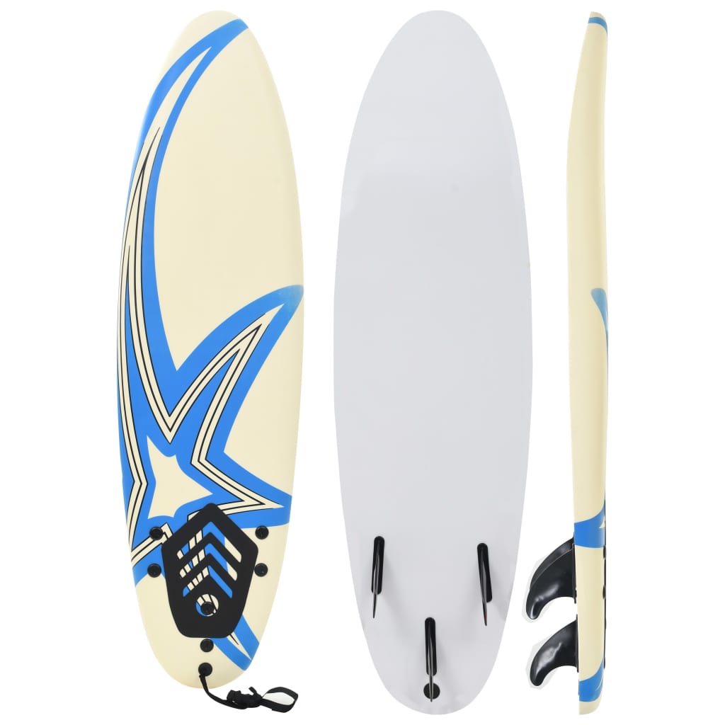 vidaXL Surfplank 170 cm blauw en rood