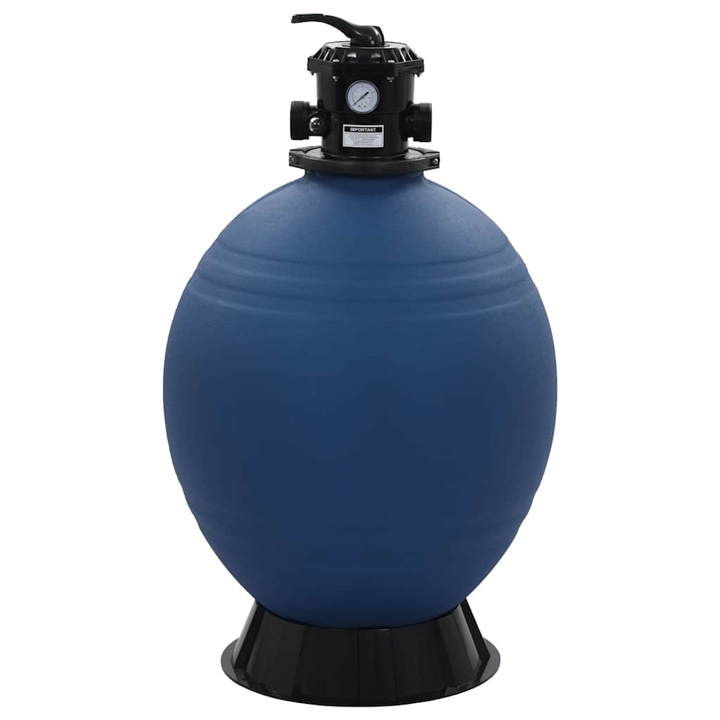 vidaXL Zwembadzandfilter met 6-positie ventiel 560 mm blauw