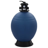 vidaXL Zwembadzandfilter met 6-positie ventiel 560 mm blauw