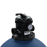 vidaXL Zwembadzandfilter met 6-positie ventiel 560 mm blauw