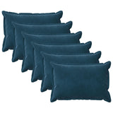 vidaXL Kussensloop 2 pcs HOUTEN Blauw 30 x 30 cm Fluweel