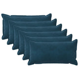 vidaXL Kussensloop 2 pcs HOUTEN Blauw 30 x 30 cm Fluweel