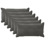 vidaXL Kussensloop 2 pcs HOUTEN Blauw 30 x 30 cm Fluweel