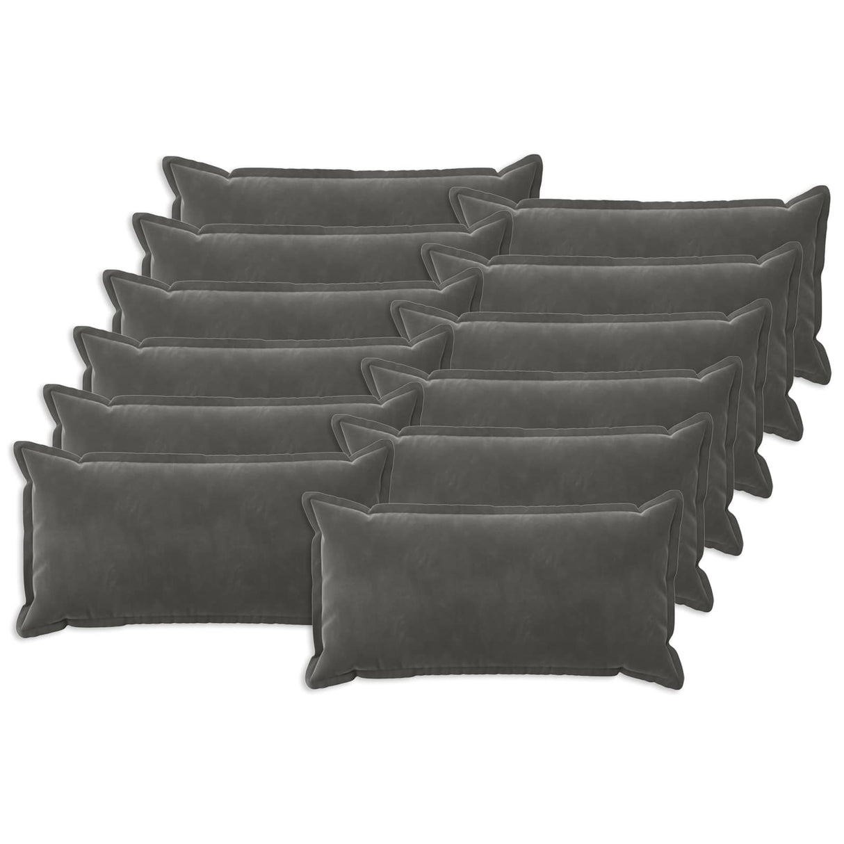vidaXL Kussensloop 2 pcs HOUTEN Blauw 30 x 30 cm Fluweel