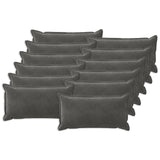 vidaXL Kussensloop 2 pcs HOUTEN Blauw 30 x 30 cm Fluweel
